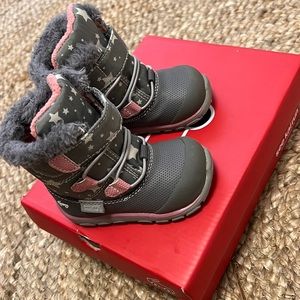 See Kai Run.  Kids waterproof insulated boots
